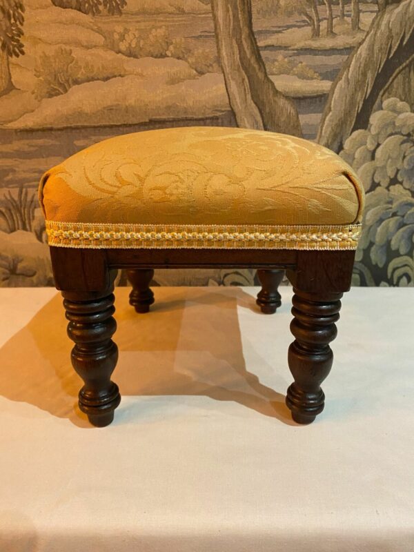 3rd product gallery image of Footstool 01 | Yellow from Antique Stools