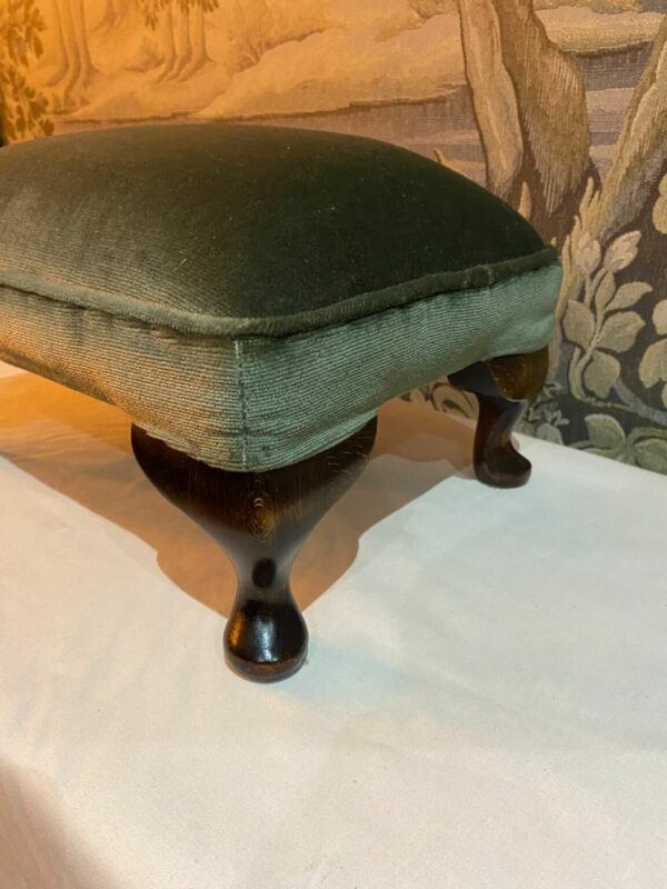 3rd product gallery image of Footstool 02 | Dark Green from Antique Stools